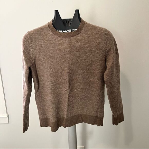 Banana Republic Other - Banana Republic Italian Merino Yarn Brown Crewneck Sweater Mens Small Cozy Fall